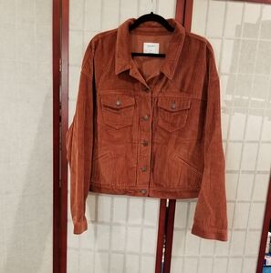Corduroy Button-Up Jacket